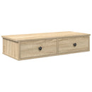 vidaXL Falipolc fiókokkal sonoma tölgy 80x34x17 cm műszaki fa