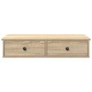 vidaXL Falipolc fiókokkal sonoma tölgy 80x34x17 cm műszaki fa
