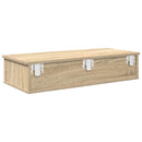 vidaXL Falipolc fiókokkal sonoma tölgy 80x34x17 cm műszaki fa