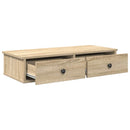 vidaXL Falipolc fiókokkal sonoma tölgy 80x34x17 cm műszaki fa