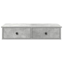 vidaXL Falipolc fiókokkal betonszürke 80x31x17 cm műszaki fa
