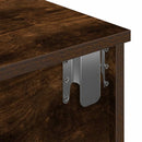 vidaXL Falipolc fiókokkal füstölt tölgy 80x31x17 cm műszaki fa