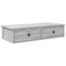 vidaXL Falipolc fiókokkal szürke sonoma 80x31x17 cm műszaki fa