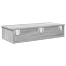 vidaXL Falipolc fiókokkal szürke sonoma 80x31x17 cm műszaki fa