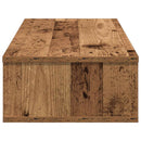 vidaXL Falipolc fiókokkal régi fa 80x31x17 cm műszaki fa