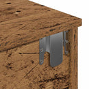 vidaXL Falipolc fiókokkal régi fa 80x31x17 cm műszaki fa