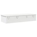 vidaXL fehér szerelt fa falipolc fiókokkal 100 x 36 x 19 cm