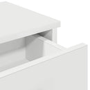 vidaXL fehér szerelt fa falipolc fiókokkal 100 x 36 x 19 cm