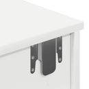 vidaXL fehér szerelt fa falipolc fiókokkal 100 x 36 x 19 cm