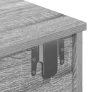 vidaXL szürke sonoma szerelt fa falipolc fiókokkal 100 x 37,5 x 19 cm