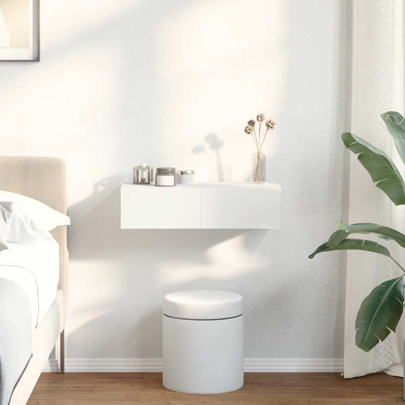 vidaXL Falipolc fiókokkal fehér 60x26,5x15 cm műszaki fa