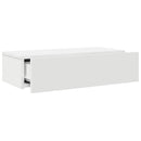 vidaXL Falipolc fiókokkal fehér 60x26,5x15 cm műszaki fa