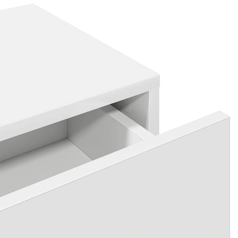 vidaXL Falipolc fiókokkal fehér 60x26,5x15 cm műszaki fa