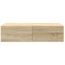 vidaXL Falipolc fiókokkal sonoma tölgy 60x26,5x15 cm műszaki fa