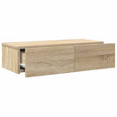 vidaXL Falipolc fiókokkal sonoma tölgy 60x26,5x15 cm műszaki fa