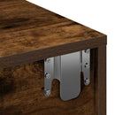 vidaXL Falipolc fiókokkal füstölt tölgy 60x26,5x15 cm műszaki fa