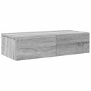 vidaXL Falipolc fiókokkal szürke sonoma 60x26,5x15 cm műszaki fa