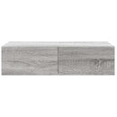 vidaXL Falipolc fiókokkal szürke sonoma 60x26,5x15 cm műszaki fa