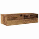 vidaXL Falipolc fiókokkal régi fa 60x26,5x15 cm műszaki fa