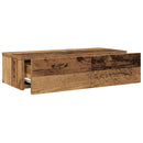 vidaXL Falipolc fiókokkal régi fa 60x26,5x15 cm műszaki fa