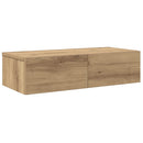 vidaXL Falipolc fiókokkal artisian tölgy 60x26,5x15 cm műszaki fa