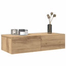 vidaXL Falipolc fiókokkal artisian tölgy 60x26,5x15 cm műszaki fa