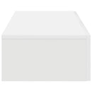 vidaXL Falipolc fiókokkal fehér 80x33x17 cm műszaki fa