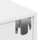 vidaXL Falipolc fiókokkal fehér 80x33x17 cm műszaki fa