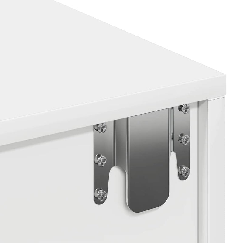 vidaXL Falipolc fiókokkal fehér 80x33x17 cm műszaki fa