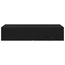 vidaXL Falipolc fiókokkal fekete 80x33x17 cm műszaki fa