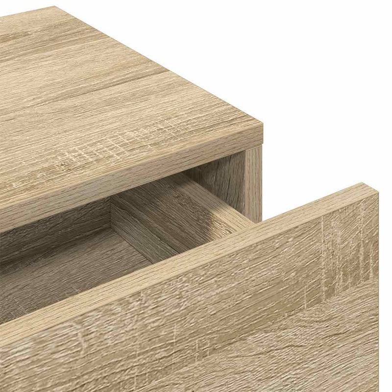 vidaXL Falipolc fiókokkal sonoma tölgy 80x33x17 cm műszaki fa