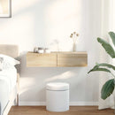 vidaXL Falipolc fiókokkal sonoma tölgy 80x33x17 cm műszaki fa