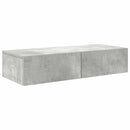vidaXL Falipolc fiókokkal betonszürke 80x33x17 cm műszaki fa