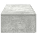 vidaXL Falipolc fiókokkal betonszürke 80x33x17 cm műszaki fa