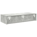 vidaXL Falipolc fiókokkal betonszürke 80x33x17 cm műszaki fa