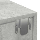 vidaXL Falipolc fiókokkal betonszürke 80x33x17 cm műszaki fa