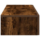 vidaXL Falipolc fiókokkal füstölt tölgy 80x33x17 cm műszaki fa