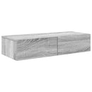vidaXL Falipolc fiókokkal szürke sonoma 80x33x17 cm műszaki fa