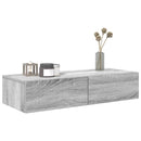 vidaXL Falipolc fiókokkal szürke sonoma 80x33x17 cm műszaki fa