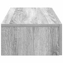 vidaXL Falipolc fiókokkal szürke sonoma 80x33x17 cm műszaki fa