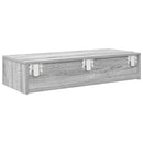 vidaXL Falipolc fiókokkal szürke sonoma 80x33x17 cm műszaki fa