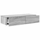 vidaXL Falipolc fiókokkal szürke sonoma 80x33x17 cm műszaki fa