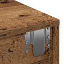 vidaXL Falipolc fiókokkal régi fa 80x33x17 cm műszaki fa