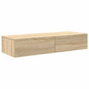 vidaXL Falipolc fiókokkal sonoma tölgy 100x36x19 cm műszaki fa