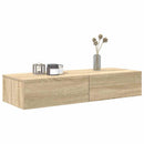 vidaXL Falipolc fiókokkal sonoma tölgy 100x36x19 cm műszaki fa