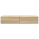 vidaXL Falipolc fiókokkal sonoma tölgy 100x36x19 cm műszaki fa