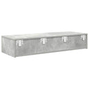 vidaXL Falipolc fiókokkal betonszürke 100x36x19 cm műszaki fa