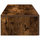 vidaXL Falipolc fiókokkal füstölt tölgy 100x36x19 cm műszaki fa