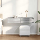 vidaXL Falipolc fiókokkal szürke sonoma 100x36x19 cm műszaki fa