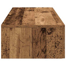 vidaXL Falipolc fiókokkal régi fa 100x36x19 cm műszaki fa